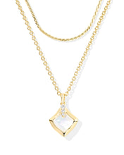 Load image into Gallery viewer, Kendra Scott Joelle Gold Multi Strand Necklace in Ivory Mother of Pearl