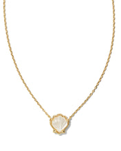 Load image into Gallery viewer, Kendra Scott Brynne Gold Shell Pendant Necklace in Ivory Mother of Pearl