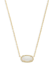 Load image into Gallery viewer, Kendra Scott Elisa Gold Short Pendant Necklace in White Opal