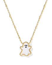 Load image into Gallery viewer, Kendra Scott Ghost Gold Short Pendant Necklace in White Mother of Pearl