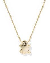 Load image into Gallery viewer, Kendra Scott Ghost Gold Short Pendant Necklace in White Mother of Pearl