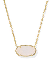 Load image into Gallery viewer, Kendra Scott Elisa Statement Short Pendant Necklace - Iridescent Drusy - Gold