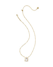 Load image into Gallery viewer, Kendra Scott Ghost Gold Short Pendant Necklace in White Mother of Pearl