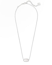 Load image into Gallery viewer, Kendra Scott Elisa Silver Short Pendant Necklace in White Opal