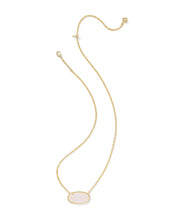 Load image into Gallery viewer, Kendra Scott Elisa Statement Short Pendant Necklace - Iridescent Drusy - Gold