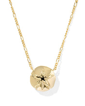 Load image into Gallery viewer, Kendra Scott Sand Dollar Gold Short Pendant Necklace in Natural Mother of Pearl