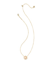 Load image into Gallery viewer, Kendra Scott Sand Dollar Gold Short Pendant Necklace in Natural Mother of Pearl