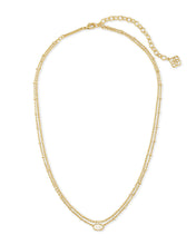 Load image into Gallery viewer, Kendra Scott Emilie Gold Multi Strand Necklace in Iridescent Drusy