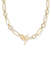 Load image into Gallery viewer, Kendra Scott Sylvia Metal Link and Chain Necklace in Gold