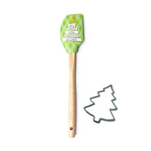 Load image into Gallery viewer, Krumbs Kitchen Christmas Spatula & Cookie Cutter Set