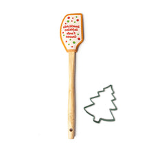 Load image into Gallery viewer, Krumbs Kitchen Christmas Spatula & Cookie Cutter Set