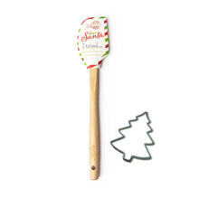 Load image into Gallery viewer, Krumbs Kitchen Christmas Spatula & Cookie Cutter Set