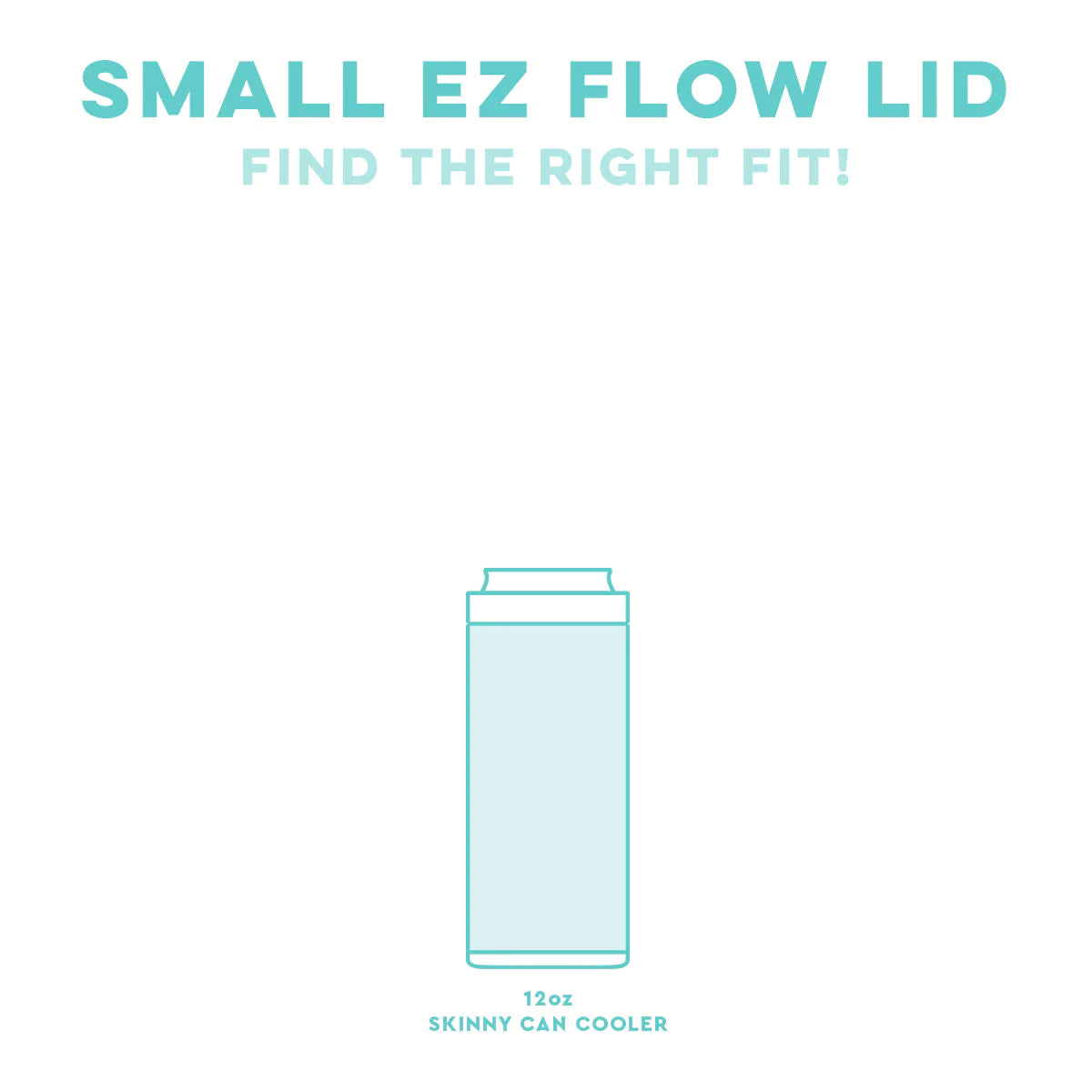 Swig Life EZ Flow Lid - Clear (12oz Skinny Can Cooler