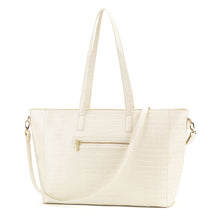 Load image into Gallery viewer, Ivory Crocodile Michelle Work Purse by Viv &  Lou