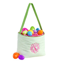 Load image into Gallery viewer, Viv & Lou Striped Seersucker Bucket - Green