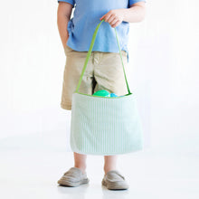 Load image into Gallery viewer, Viv & Lou Striped Seersucker Bucket - Green