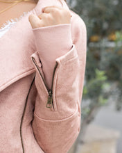Load image into Gallery viewer, Grace & Lace Move Free Leather Like Moto Jacket - Blush