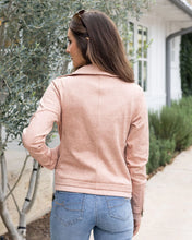 Load image into Gallery viewer, Grace & Lace Move Free Leather Like Moto Jacket - Blush