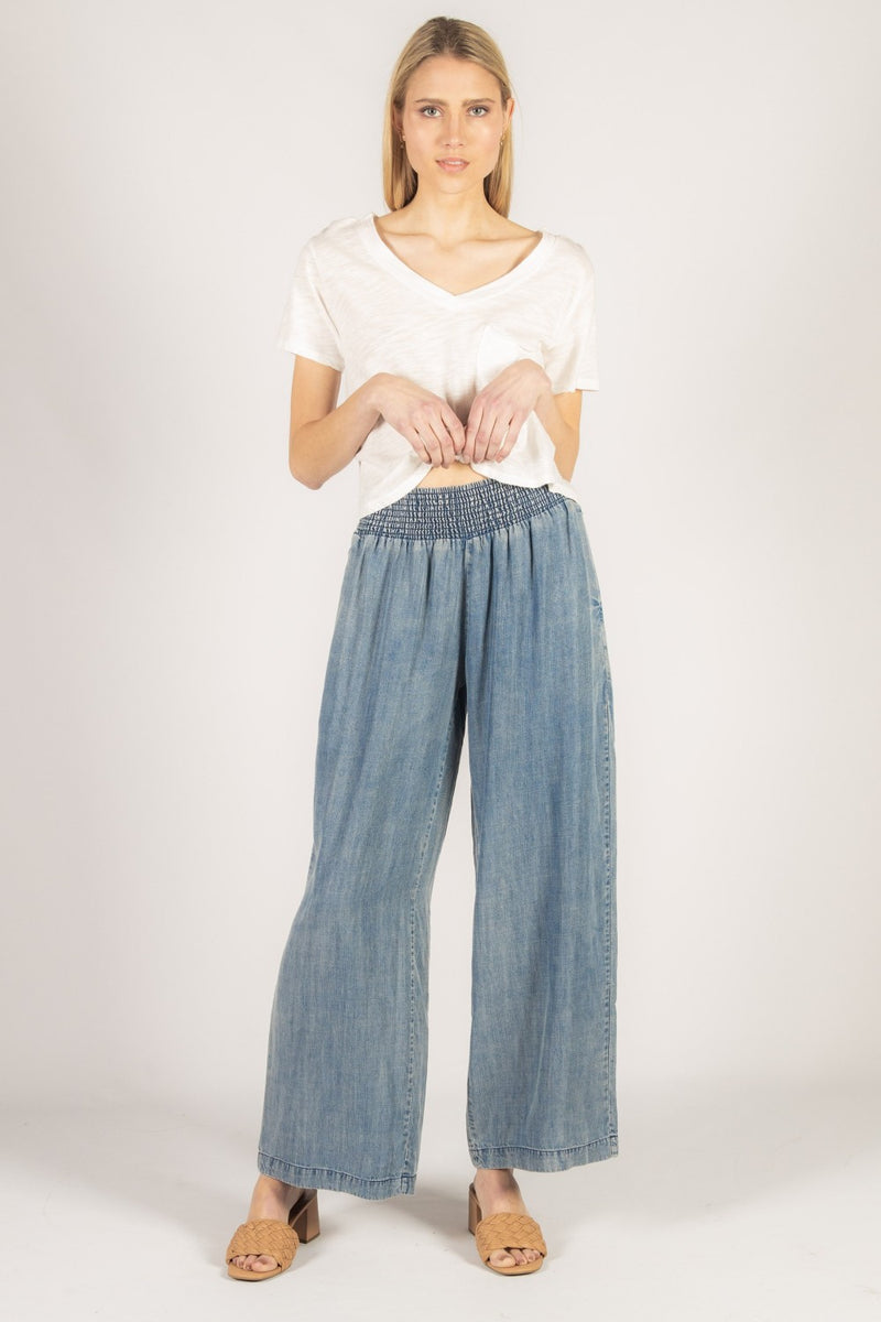 Pocketed Everest Wide Leg Pants - Grace and Lace