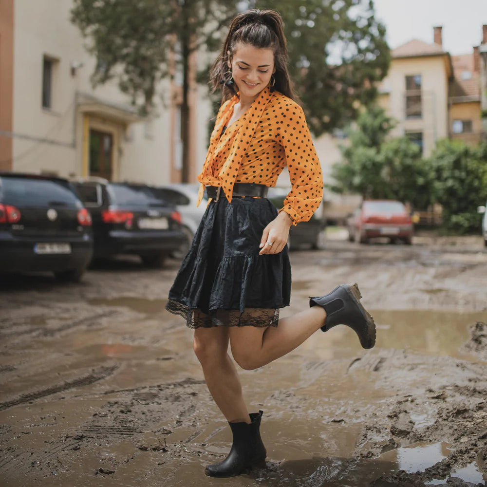 Hvert år Skaldet Opdatering Chelsea Matte Black Rain Boots by Roma – Specialty Design Company