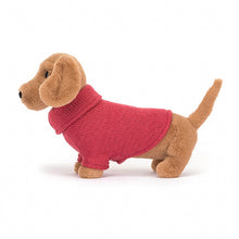 Load image into Gallery viewer, Jellycat Sweater Sausage Dog Pink