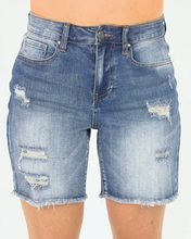 Load image into Gallery viewer, Grace & Lace Distressed 7" Shorts