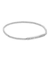 Load image into Gallery viewer, Kendra Scott Addison Stretch Bracelet in Silver
