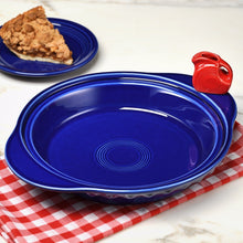Load image into Gallery viewer, Nora Fleming Fiesta Twilight Pie Plate with Scarlet Disk Pitcher Mini