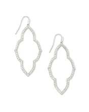 Load image into Gallery viewer, Abbie Open Frame Earrings in Silver by Kendra Scott