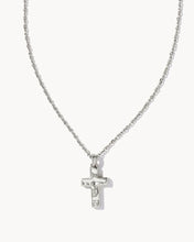 Load image into Gallery viewer, Kendra Scott Cross Pendant Necklace in Silver