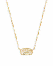 Load image into Gallery viewer, Elisa Gold Pendant Necklace in Gold Filigree by Kendra Scott