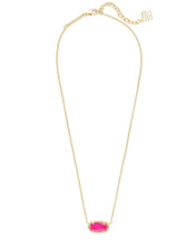 Load image into Gallery viewer, Elisa Gold Pendant Necklace in Azalea Illusion by Kendra Scott