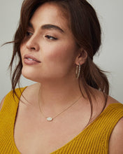 Load image into Gallery viewer, Elisa Gold Pendant Necklace in Black by Kendra Scott