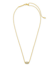 Load image into Gallery viewer, Grayson Gold Pendant Necklace in White Crystal by Kendra Scott
