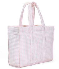 Load image into Gallery viewer, TRVL Design - Quilted Go Go Tote - Pimlico Stripe Pink
