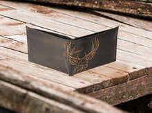 Load image into Gallery viewer, Buck Burnished Leather Bifold Wallet