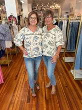 Load image into Gallery viewer, Bri Vintage Print Top - Olive *Regular &amp; Curvy*