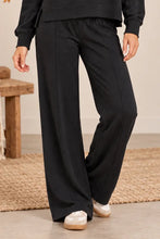 Load image into Gallery viewer, Martina Black Silky Soft Seam Front Straight Leg Pant - Black
