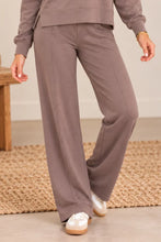 Load image into Gallery viewer, Martina Taupe Silky Soft Seam Front Straight Leg Pant - Taupe