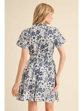 Load image into Gallery viewer, Summer Vibe Collared Mini Dress - Navy