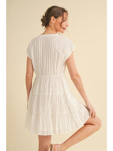 Load image into Gallery viewer, Kennedy Button Up Dress - White