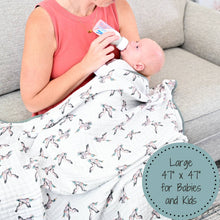 Load image into Gallery viewer, Quackin' Up Muslin Baby Blanket