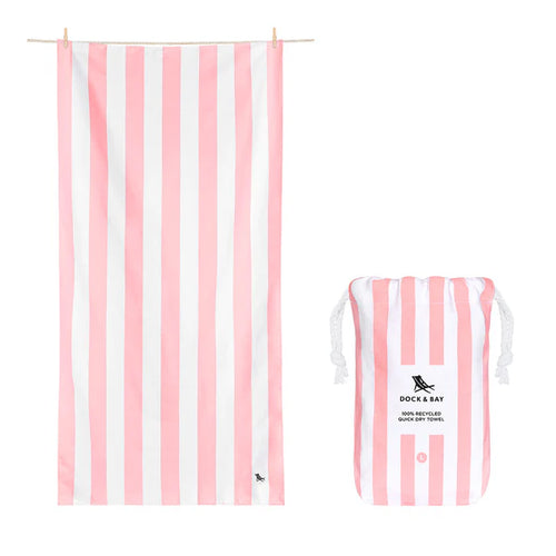 Dock & Bay Quick Dry Towel - Malibu Pink - Medium