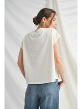 Load image into Gallery viewer, Patriotic Fringe Flair Top - Cream