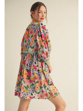 Load image into Gallery viewer, Evie Spring Floral Dress - Mint Mix