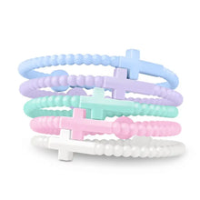 Load image into Gallery viewer, Jesus Bracelet Stack in Cotton Candy - Small - by Ryan &amp; Rose
