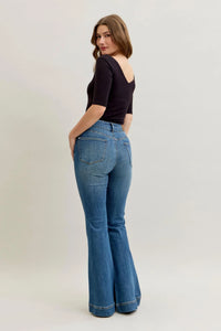 Judy Blue HW Tummy Control Double Button Flare Jean