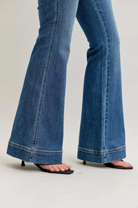 Judy Blue HW Tummy Control Double Button Flare Jean