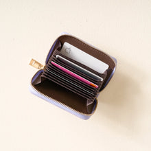 Load image into Gallery viewer, The Darling Effect Zip-Around Wallet - Periwinkle Check