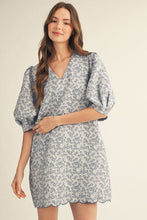 Load image into Gallery viewer, Summer Sunshine Scallop Hem Dress - Blue